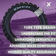 thumbnail image 3 of Hoosier Racing Tire 120/90-18 IMX30 Dirt Bike Rear Tube Type Tire Ideal for 250, 450cc Bikes with Hoosier Keychain, 3 of 9