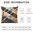 thumbnail image 5 of Acheng Pillow Covers Navy Blue and Orange Plaid Decorative Lumbar Cushion Cases  Buffalo Check Decorative Pillows for Bed with Invisible Zipper Sofa Cushion Cover Car Home Decor White, 5 of 5