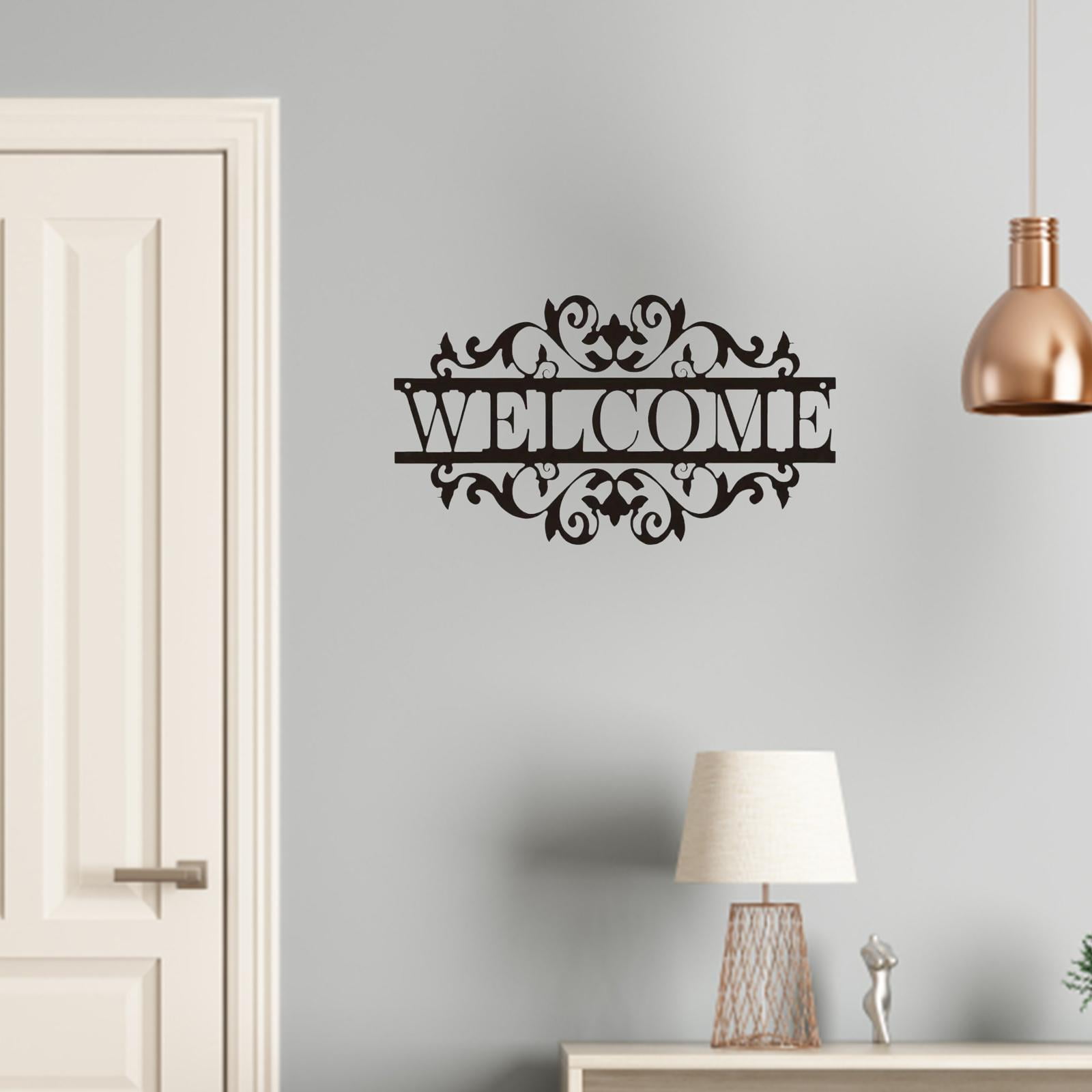 Las Mejores Ofertas En Decoración De La Puerta Delantera De Placas Y Letreros Decoración Para El Hogar | EBay