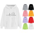 thumbnail image 4 of WREESH Sweat à Capuche Ample à Manches Longues pour Femmes Citrouille, 4 of 8