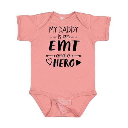 

Inktastic My Daddy is an EMT and a Hero Gift Baby Boy or Baby Girl Bodysuit