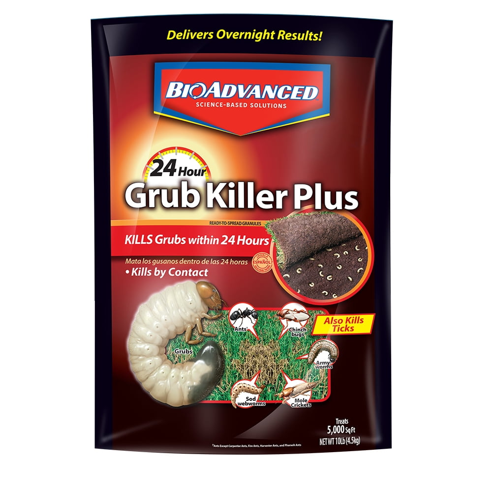 BioAdvanced 24 Hour Grub Killer Plus, Granules, 10-Pounds - BrickSeek.
