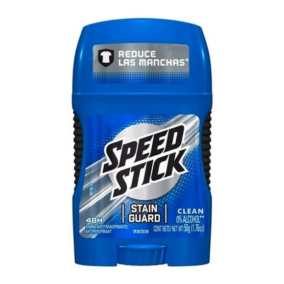 Desodorante Antitranspirante en Barra Men Speed Stick Stainguard Clean 50 g