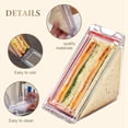 thumbnail image 5 of Triangle Sandwich Container Triangle Clear Plastic Sandwich Container with Lid To-Go Containers for Cheese 2Pcs, 5 of 8