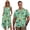 Bat Print, variant on Octopus Couple Outfits Matching Sets Mens Button Down Shirt Hawaiian Shirts and Women's Round Neck Dress Irregular Hem Travel Outfits with Pocket