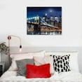 thumbnail image 4 of GOSMITH NYC Skyline Wall Art - Large New York City Wall Art Decor New York Skyline Wall Art Print Cityscape - Manhattan New York Canvas Wall Art Picture - NY Brooklyn Bridge Artwork Panels, 4 of 4