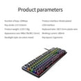 thumbnail image 1 of Gaming Mechanical Keyboard Punk Round Office Mute Backlit Keyboards Keypad Replaceable USB Wired Key Board Home Office Keypad Blue switch, 1 of 9