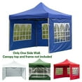 thumbnail image 6 of Canopy Tent Side Wall Carport Garage Big Tarp Enclosure Shelter Party Sunshade, White, 6 of 8