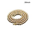 thumbnail image 4 of Collar de 5 mm Collares de moda casuales que combinan con todo Bling Clásico Delicados pedantes Amuleto Aleación Robusto a prueba de herrumbre Ropa, zapatos y accesorios Miscelánea Dorado 20 pulgadas Sonducket AP015145-02, 4 of 6