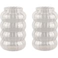 thumbnail image 1 of HUGFEGWE 2 Pcs Ribbed Glass Cups 29oz Ripple Drinking Glasses Set Vintage Wave Shape Iced Coffee Glasses Beverage Glasses for Cocktail Beverage Juice Milk CJB91-32372, 1 of 7