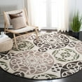 thumbnail image 2 of SAFAVIEH Wyndham Louise Medallion Wool Area Rug, Ivory/Brown, 2'6" x 4', 2 of 10