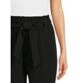 thumbnail image 3 of Nine.Eight Women’s Cropped Paper Bag Waist Pants, 3 of 5