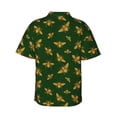 thumbnail image 3 of Daiia Hohey Bee Hawaiian Shirt for Men Gentle Cotton Regular Short Sleeve Casual-XX-Large, 3 of 9