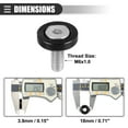 thumbnail image 4 of Unique Bargains 6 Pcs Finishing Countersunk Fender Bumper Washers Engine Bay Fastener Kit for Motorcycle Black, 4 of 7