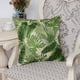 thumbnail image 2 of Funda de almohada con estampado de plantas verdes, 45 x 45 cm, funda de almohada decorativa para coche, hogar y sofá, sin relleno, estilo n.º 4, 2 of 3