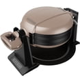 thumbnail image 1 of Black+Decker Waflera Giratoria Prepara 2 Waffles a la Vez con Placas Antiadherentes, WMD201, 1 of 7