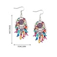 thumbnail image 3 of Boho Dreamcatcher Dangle Earrings, Vintage Western Indian Style Design, Exquisite Tassel Jewelry For Women Daily Outfit Matching Party Dress Up And Fashion Decoration., 3 of 6