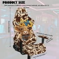 thumbnail image 7 of Xoenoiee Highland Cattle Butterfly Sunflower Pattern Gaming Chair Covers with Armrest Covers Office Desk Chair Cover Computer Chair Cover Stretch Gamer Chair Slipcovers Cat Scratch Proof, 7 of 7