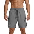 thumbnail image 2 of DayScoop Mens Summer Shorts Fashion Bottoms Casual Workwear Loose Lightweight Breathable Drying Beach Sports Short Pants, 2 of 6