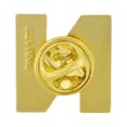thumbnail image 3 of PinMart's Gold Plated Alphabet Letter N Lapel Pin, 3 of 3