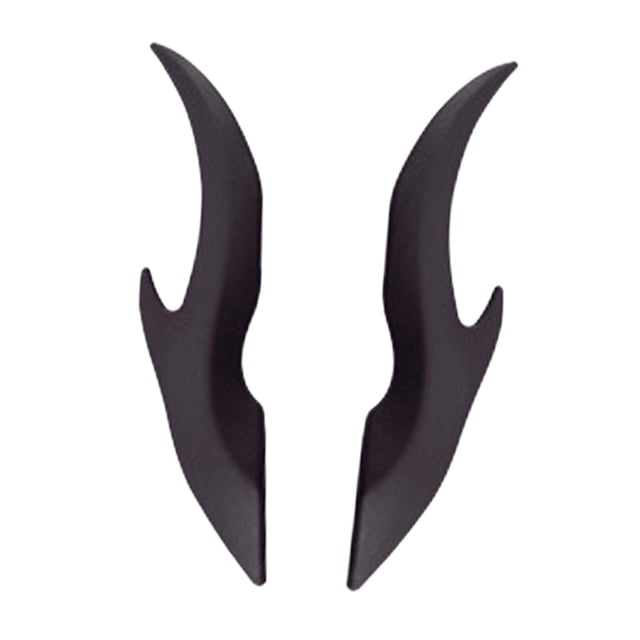 2 pegatinas 3D de cuernos de dragón elásticas para SUV, accesorios de decoración universales fáciles de usar. Negro