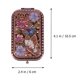 thumbnail image 2 of Espejo compacto vintage con diseño de mariposa y flor de cristal, espejo de maquillaje plegable portátil, espejo compacto de doble cara., 2 of 5