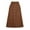 Brown, variant on Pntutb Womens Skirts Fashion Mid Long Leopard Sexy Print High Waist A-Line Skirt