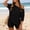 Black, variant on Womens Matching Lounge Sets 2 Piece Off The Shoulder Short Sleeve Top and Biker Shorts Casual Travel Vacation Outfits