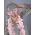 thumbnail image 4 of Feather Boas With Heart Rimless Sunglasses4 Ft Feather Boa For Bachelor Party Halloween Christmas Costume Accessory, 4 of 4