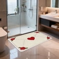 thumbnail image 5 of ERK 1Pcs Valentine's Day Heart Shaped Envelope Door Mat Valentine's Day Red Heart Shaped Envelope Outdoor Fiber Door Mat Slip Rubber Bottom For Front Door, 5 of 5
