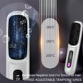 thumbnail image 4 of SXS Cordless Hair Straightener Brush Portable Mini Straightening Travel Negative Ion Hot Comb Women Anti Scald Ceramic Coating White, 4 of 9