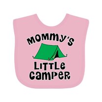 Inktastic Camping Mommy Little Camper Boys or Girls Baby Bib