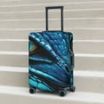 thumbnail image 6 of Gukieu Blue Viper Snake Closeup Face Print Suitcase Protective Cover, Elastic Zipper Buckle Suitcase Protective Cover, Suitable for Travel, Business Trip-Large, 6 of 7