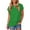 Green, variant on Tawop Women's Shirts Womens Tee Shirts Round Neck Short Sleeve Solid Hem Split Black L