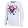 thumbnail image 2 of Men's Starter White Washington Capitals Team Logo Graphic Long Sleeve T-Shirt, 2 of 3