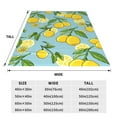 thumbnail image 3 of Balery Lemon Manta de Felpa Suave y Acogedora – Cobija de Franela Aterciopelada para Cama, Lavable y Cálida para Sofá, Mascotas, Transpirable-50"x40", 3 of 7