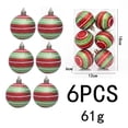 thumbnail image 3 of Miwamany Christmas Ball Ornaments 6 Pack, 6cm Large Glitter Christmas Tree Balls Shatterproof, Hanging Baubles for Xmas Tree Holiday Party Home Decor, Christmas Decorations Indoor, 3 of 7