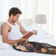thumbnail image 5 of Balery Moonlit Crow Blossoms Pantalones de pijama para hombre, pijama ultraligero, pantalón de descanso-Large, 5 of 6