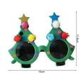 thumbnail image 4 of Shoreew Christmas Tree Glasses Artistic Clown Eyeglasses Xmas Party Cosplay Costume Accessories Dress-up Eyewear Prop, 4 of 6