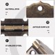 thumbnail image 4 of VERDANVERSE 20Ud Bisagras Retro Vintage De Metal Marrón Oscuro Para Muebles Cajas Y Armarios, 4 of 6