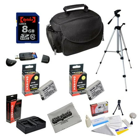Opteka Professional Shooters Kit with Opteka 8GB SDHC Memory Card, Microfiber Deluxe Bag, Full Size Tripod, Extended LP-E8 Batteries and More for Canon EOS Rebel T2i T3i T4i T5i DSLR Digital Camera Opteka Professional Shooters Kit with Opteka 8GB SDHC Memory Card, Microfiber Deluxe Bag, Full Size Tripod, Extended LP-E8 Batteries and More for Canon EOS Rebel T2i T3i T4i T5i DSLR Digital Camera