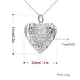 thumbnail image 3 of Gecau Women Heart Necklace Unique Gift Party To My Daughter Mom Heart Necklace Silver, 3 of 9