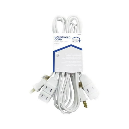 Home Plus IN162PT206WHHP 16/2 ga. PVC Indoor White Extension Cord 6 L ft.