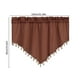 thumbnail image 3 of Curtains Short Curtains Solid Color Curtains Triangular Curtains Household Curtains Small Curtains Through Rod Curtains, 3 of 8