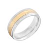 Men's Stainless Steel Wave Wedding Band - Mens Ring