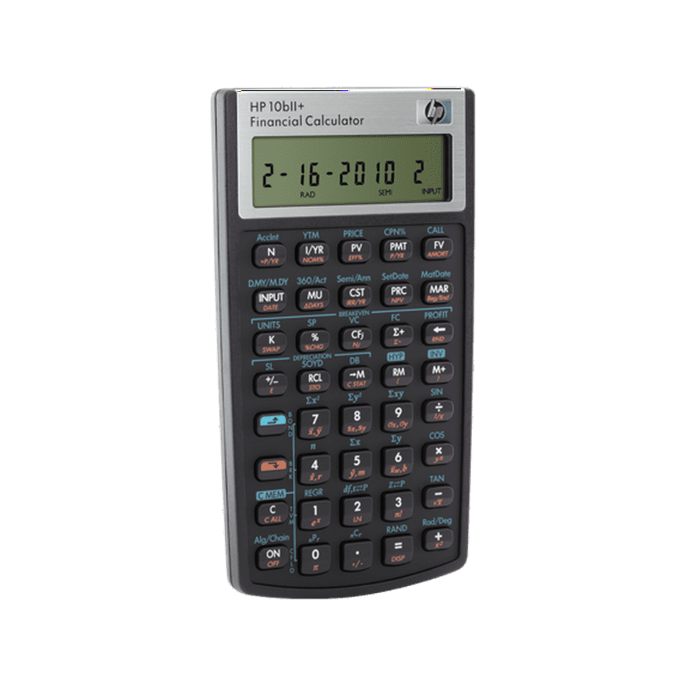 HP 10bII Financial Calculator 12 Digit LCD Walmart