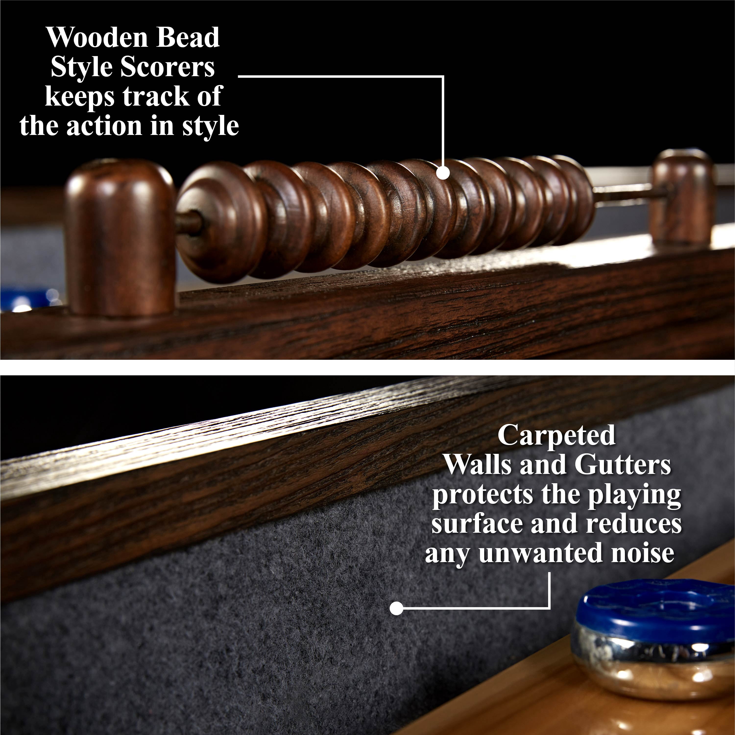 Barrington Webster Collection 12' Shuffleboard Table, Brown/Tan