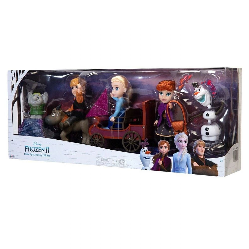Disney Frozen Fever Collectable Mini Toddler Anna & Elsa 3.5" Poseable Figures 