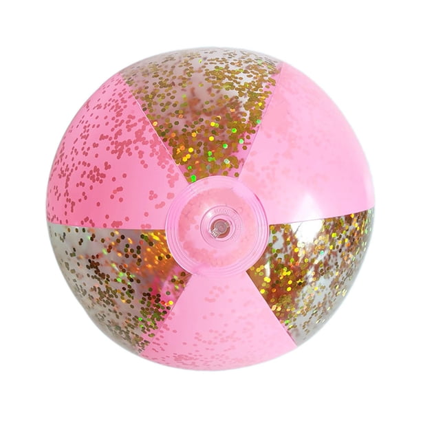 Pelota de Playa Inflable Sharpla Juegos Acuáticos Verano Rosa Oro 14,96 pulgadas