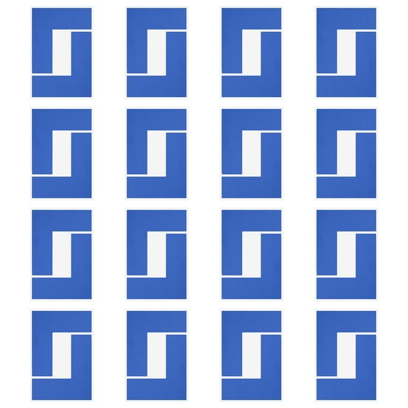 Uxcell 5S Location Marking Corner, L-Shape Floor Marking Tape for Office and Warehouse Blue